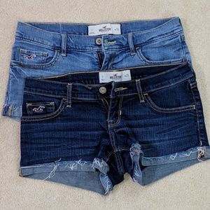 Hollister Denim Shorts Bundle of 2